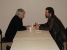 Ruppert István és Fassang László orgonatanárok beszélgetnek az orgonista találkozón 2009-ben